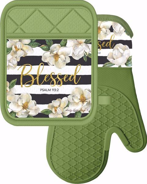 Living My Blessed Life - oven mitt - pot holder – It's A Black Thang.com