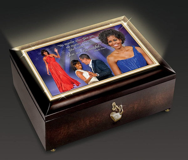 Outlet BARACK AND MICHELLE - INAUGURAL DANCE - MUSIC BOX. Valentine's Day Gift.