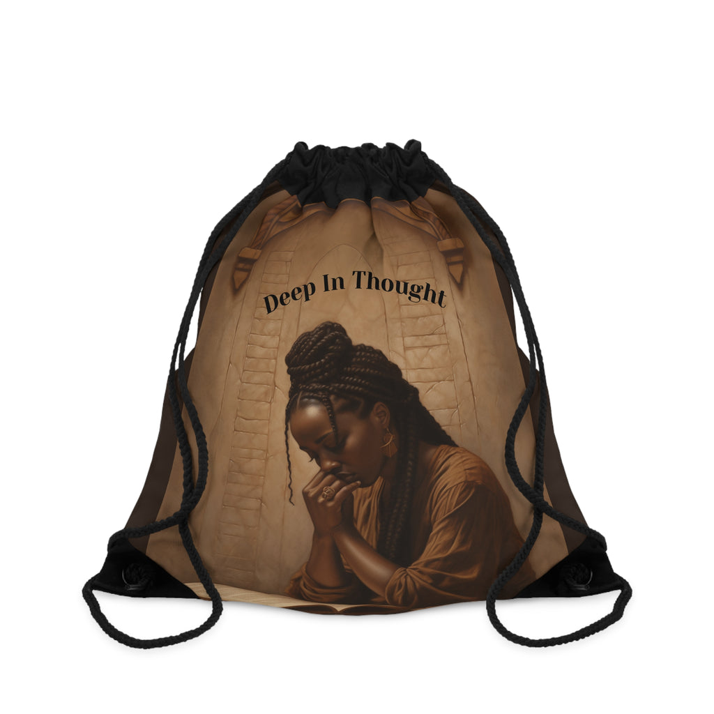 Deep In Thought - drawstring bag