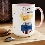 Jazz Lovers For Harris-Walz - mug - white