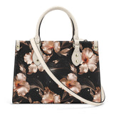 Rose Gold Blooms - Satchel Handbag