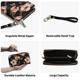 Rose Gold Blooms - Wristlet Wallet