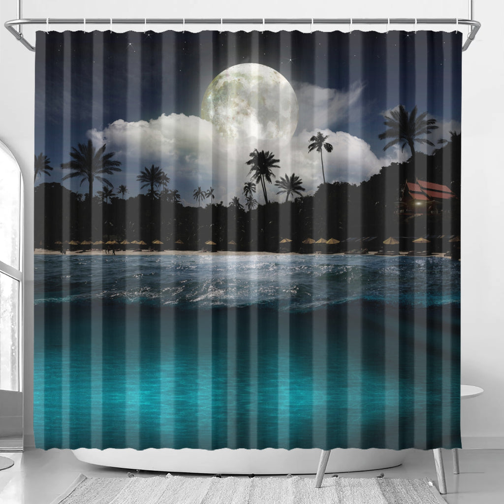 Moonlit Serenity - Shower Curtain