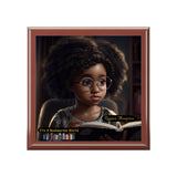 It's A Bookworms World - Girl - keepsake box