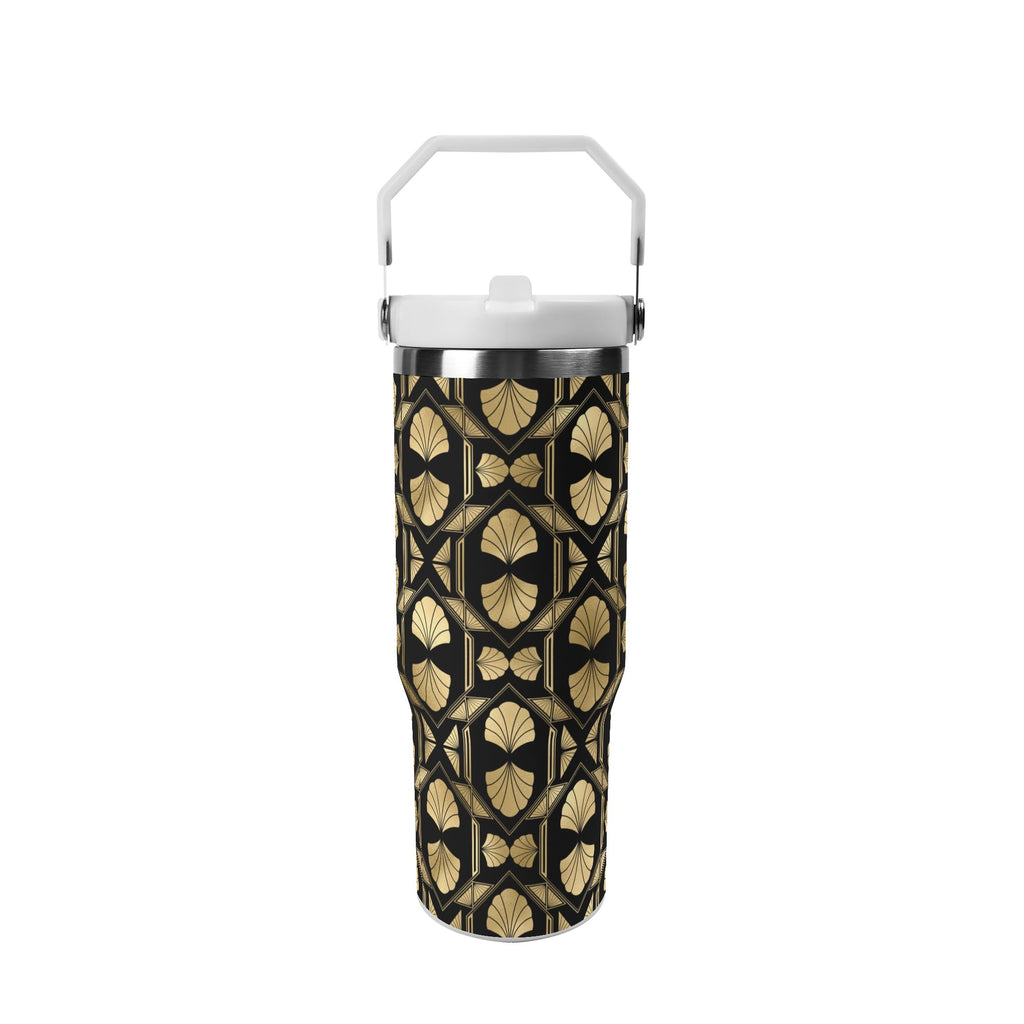 Gilded Glamour - Stainless Steel Tumbler with handle