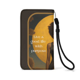 Live a Good Life With Purpose - Leather Phone Case