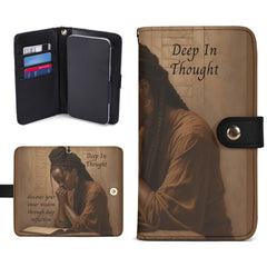 Deep In Thought Leather Phone Case