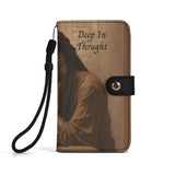 Deep In Thought Leather Phone Case