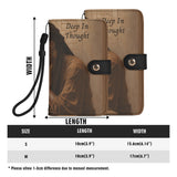 Deep In Thought Leather Phone Case