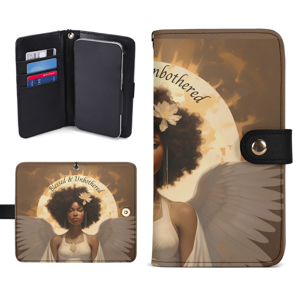 Blessed & Unbothered - Leather Phone Case