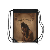 Deep In Thought - drawstring bag