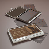 Deep In Thought - business card holder