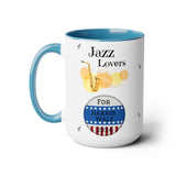 Jazz Lovers For Harris-Walz - mug - white