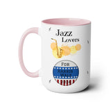 Jazz Lovers For Harris-Walz - mug - white