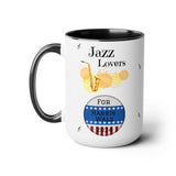 Jazz Lovers For Harris-Walz - mug - white