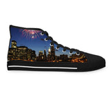 Big Apple Nights - Women's High-Top Sneakers