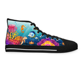 Sea Life Adventure - Girls High-Top Sneakers