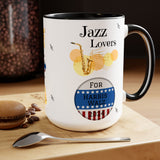 Jazz Lovers For Harris-Walz - mug - white