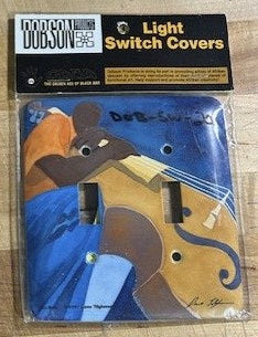 The Bass - double light switch cover