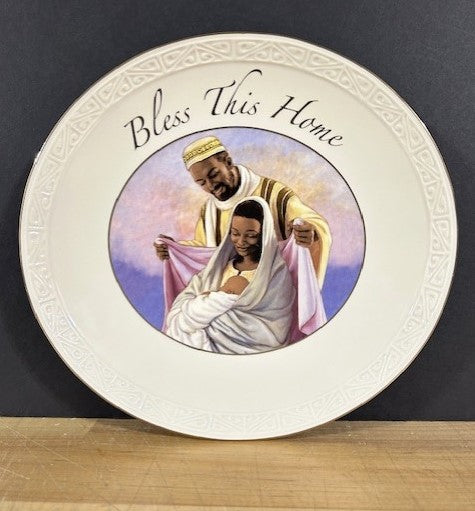 Ebony Visions - Bless This Home - Porcelain Plaque