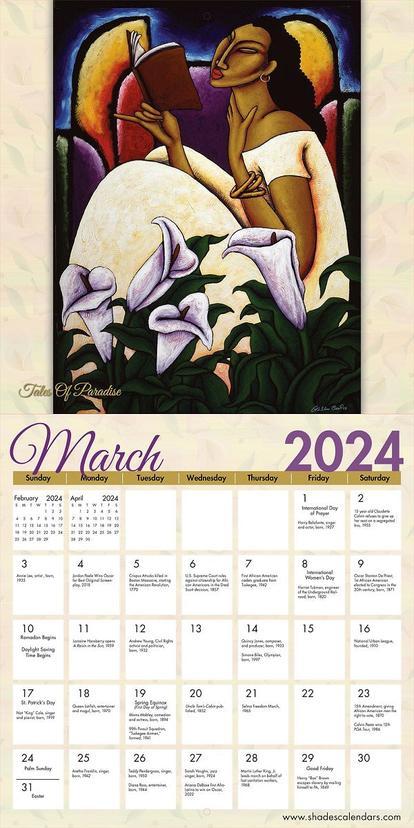 LaShun Beal - 2024 African American wall calendar – It's A Black Thang.com