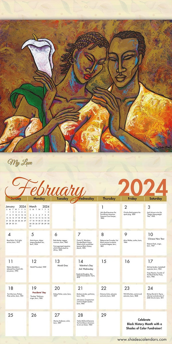 LaShun Beal - 2024 African American wall calendar – It's A Black Thang.com