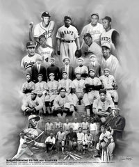 Negro Leagues Baseball Players - framed poster