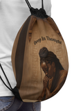 Deep In Thought - drawstring bag