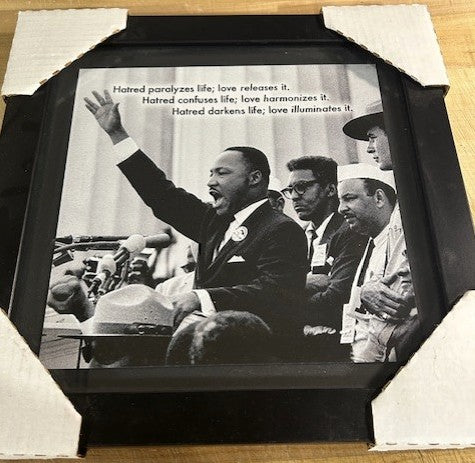MLK JR - Dream Speech - 14x14 - framed print