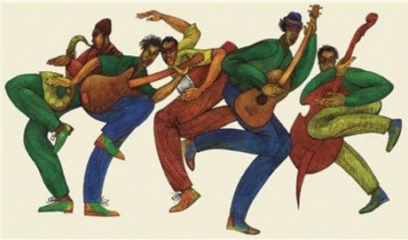 Getting Down - 31x21 print - Charles Bibbs