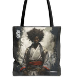 Black Samurai Warrior - tote bag II