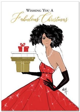 African American Christmas Cards - AAE-C943 – It's A Black Thang.com