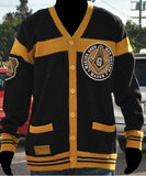 Mason - sweater - button style - black and gold