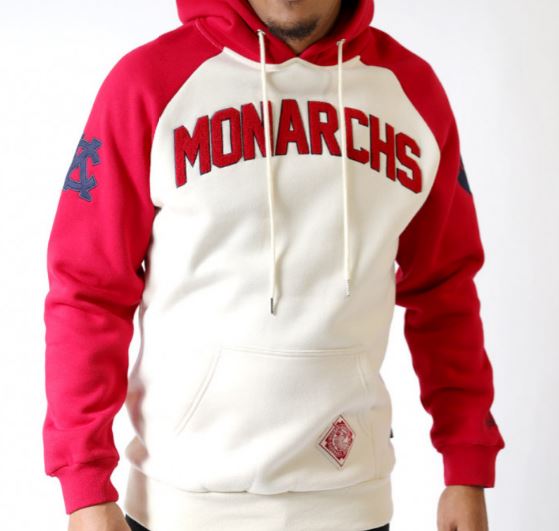 Kansas City Monarchs Hoodie from Homage. | Red | Vintage Apparel from Homage.