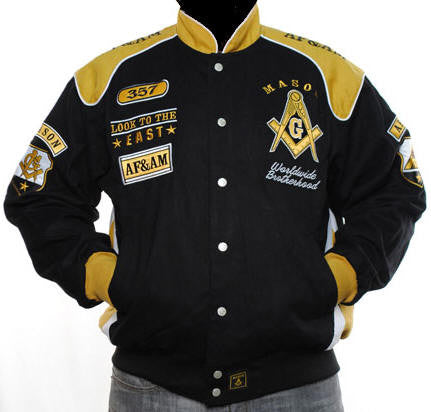 Mason - jacket - NASCAR - gold shoulders