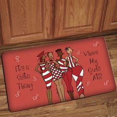 Its A Sista Thang red - floor mat