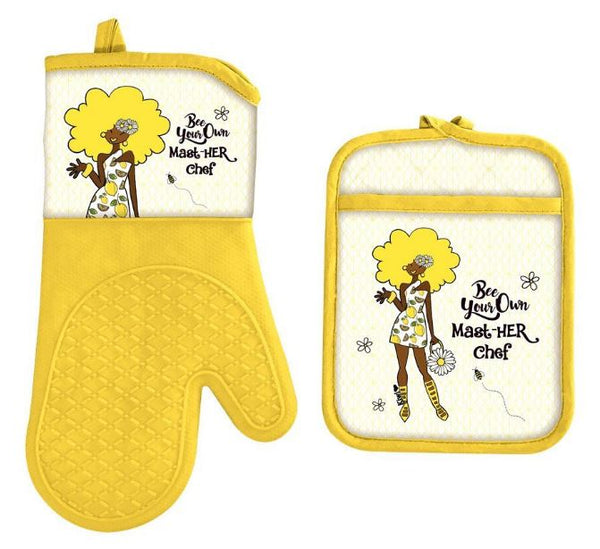 Nashville Pot Holder and Oven Mitt Set 