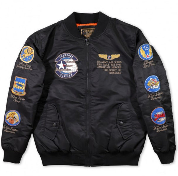 Tuskegee Airmen - bomber jacket - TBJD-BLK – It's A Black Thang.com