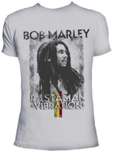 Bob Marley Rastaman - silver - tshirt